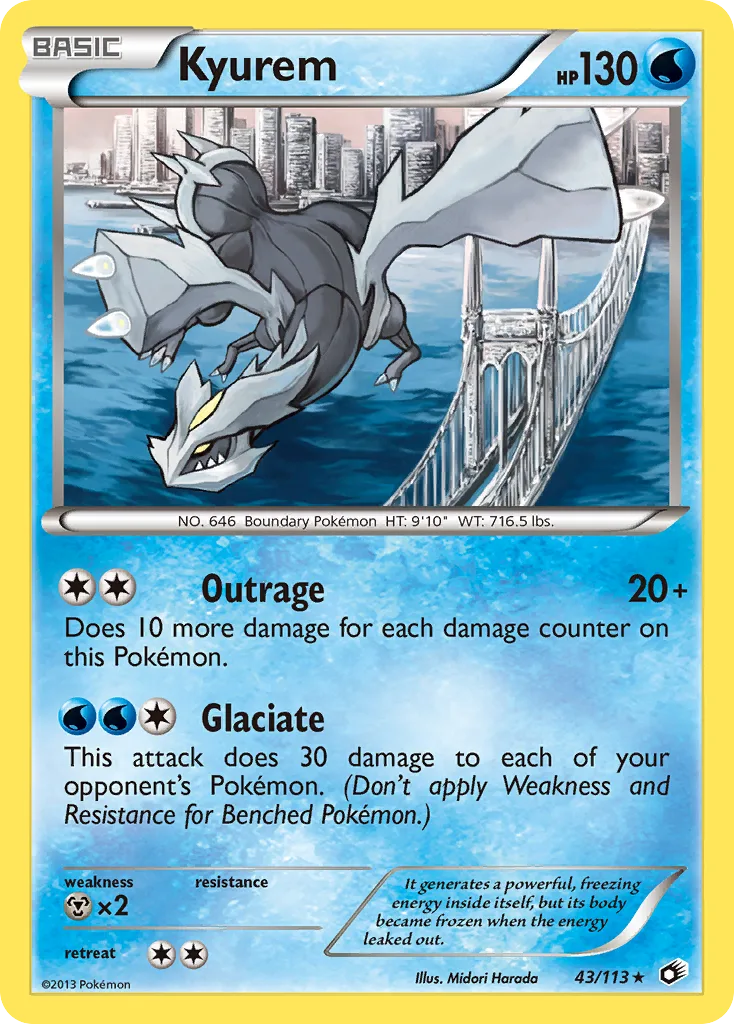 Kyurem, Legendary Treasures #43/113