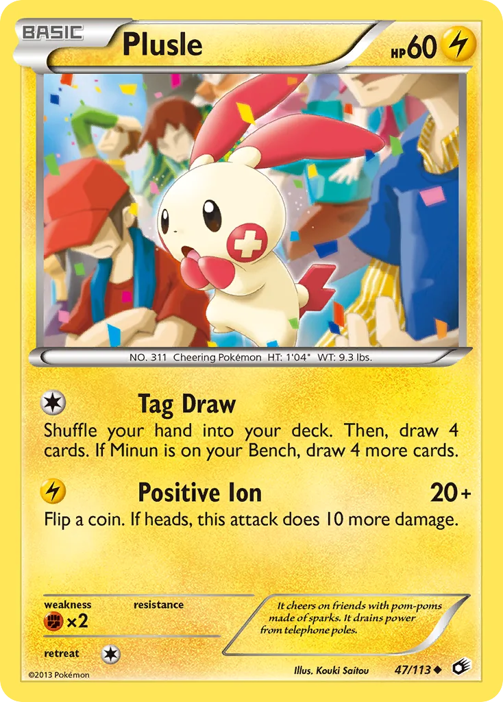 Plusle, Legendary Treasures #47/113