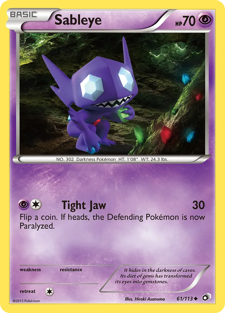 Sableye, Legendary Treasures #61/113