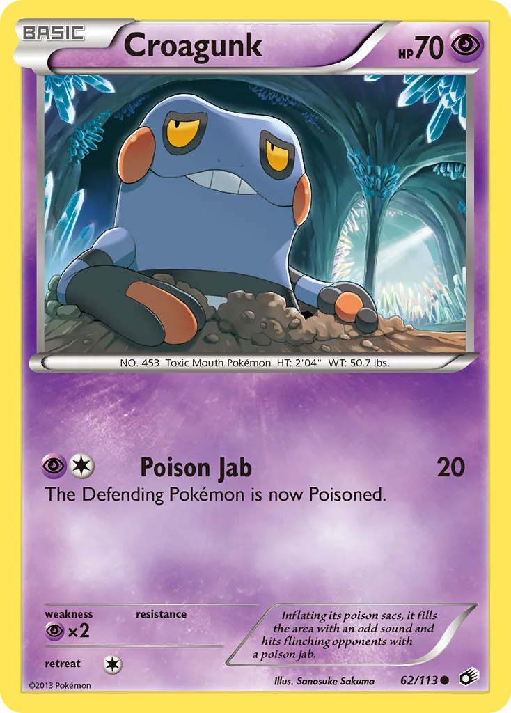 Croagunk, Legendary Treasures #62/113
