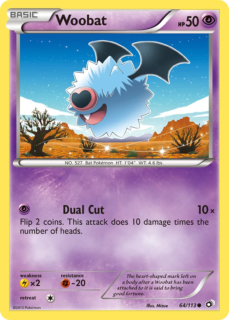 Woobat, Legendary Treasures #64/113