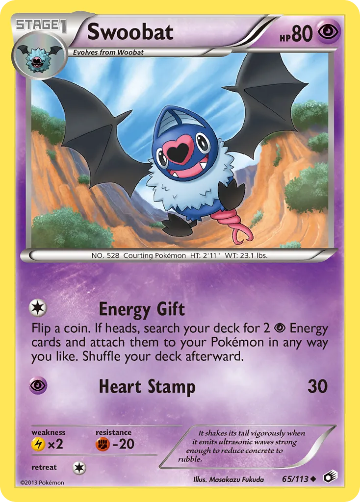 Swoobat, Legendary Treasures #65/113