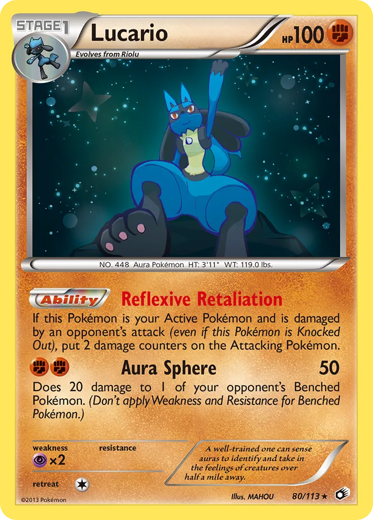 Lucario, Legendary Treasures #80/113