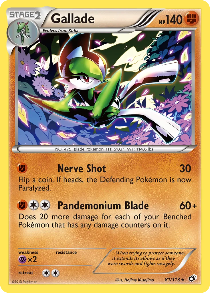 Gallade, Legendary Treasures #81/113