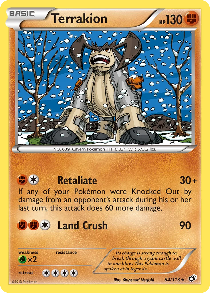 Terrakion, Legendary Treasures #84/113