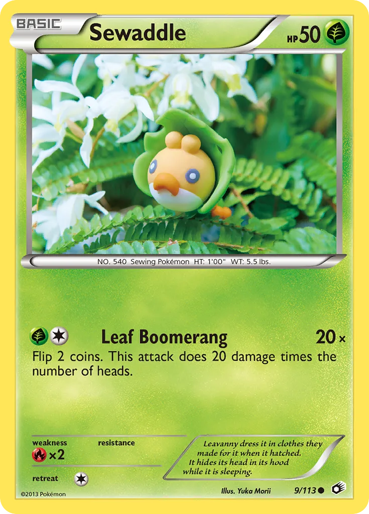 Sewaddle, Legendary Treasures #9/113