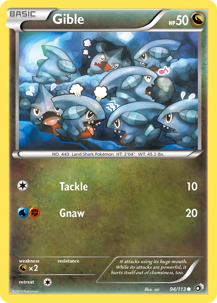 Gible, Legendary Treasures #94/113