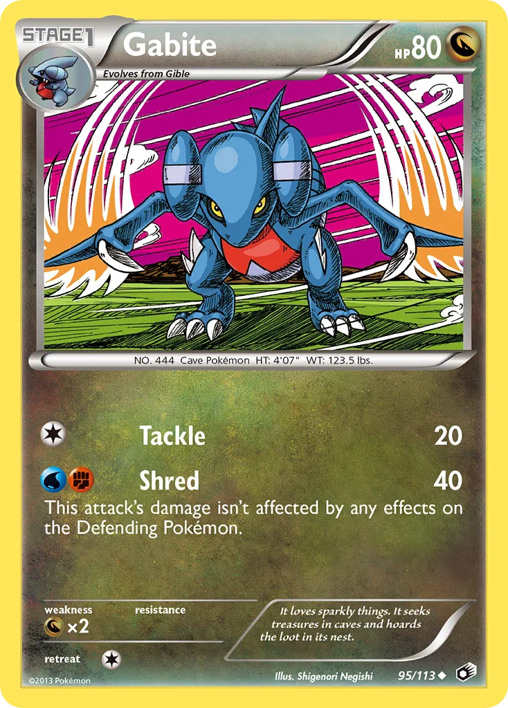 Gabite, Legendary Treasures #95/113