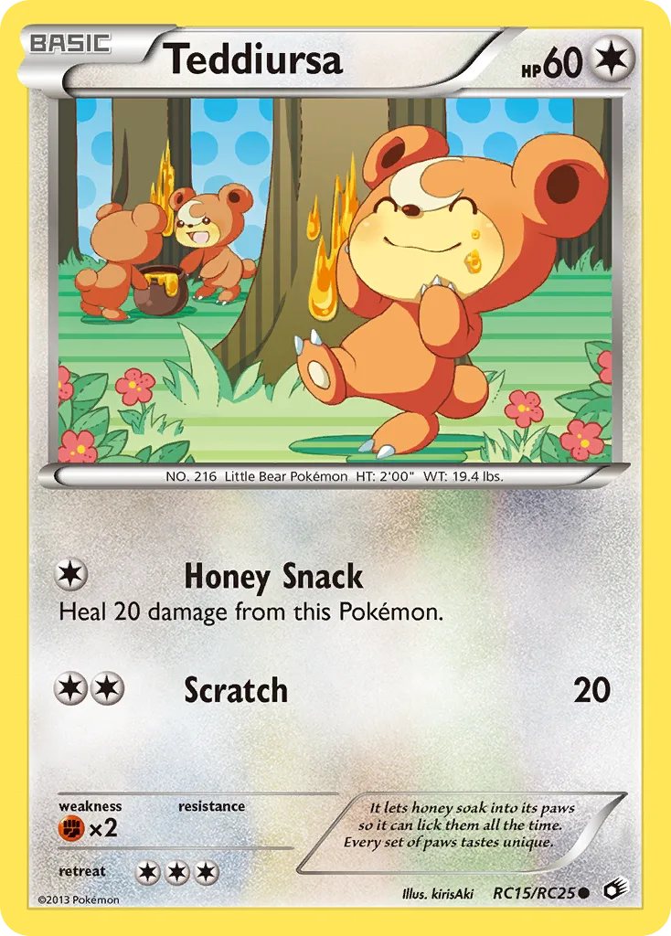 Teddiursa, Legendary Treasures #RC15/RC25