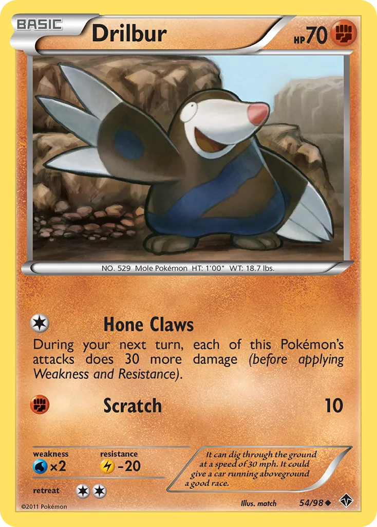 Drilbur, Emerging Powers #54/98