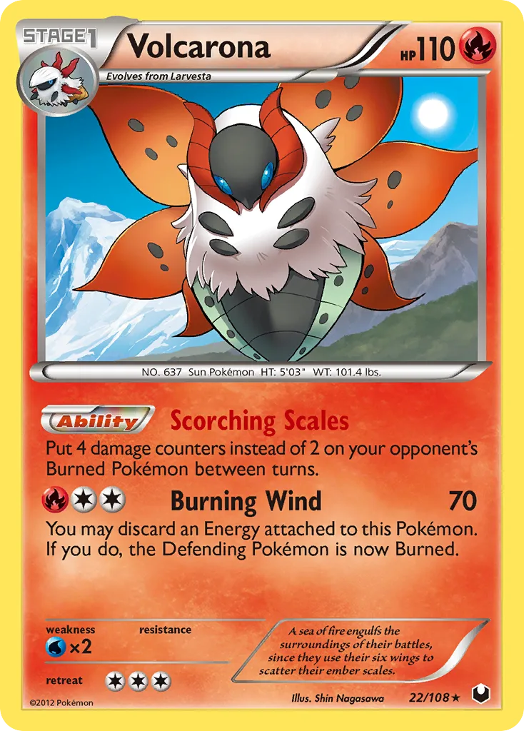 Volcarona, Dark Explorers #22/108
