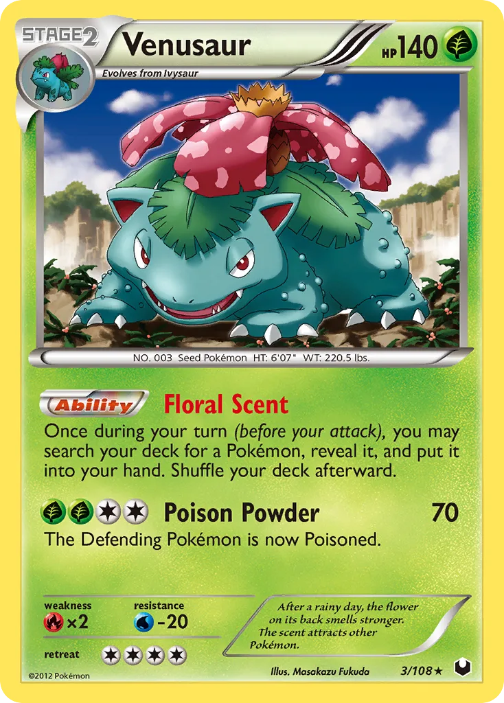 Venusaur, Dark Explorers #3/108