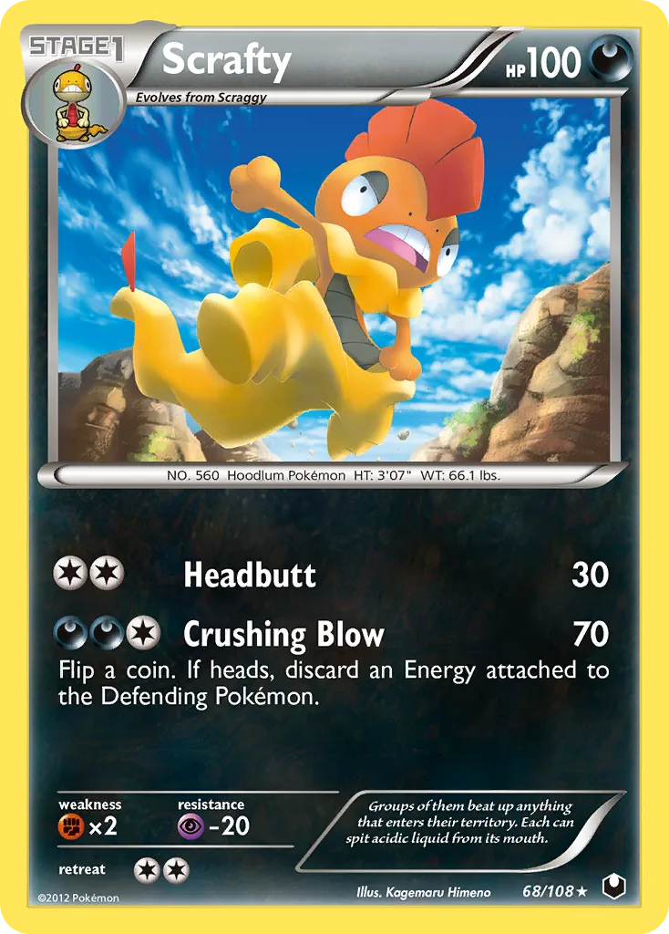 Scrafty, Dark Explorers #68/108
