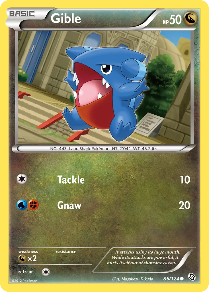 Gible, Dragons Exalted #86/124
