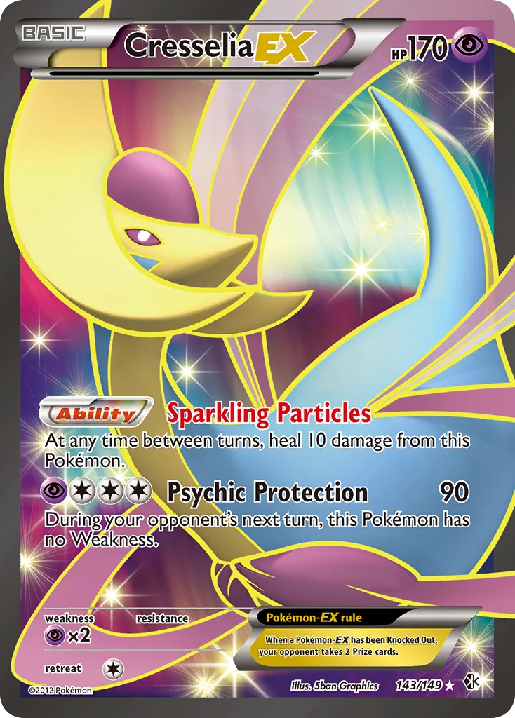 Cresselia-EX, Boundaries Crossed #143/149