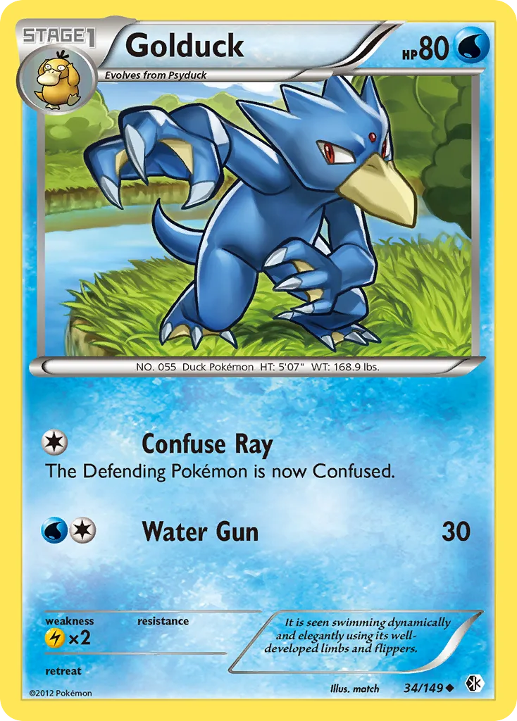 Golduck, Boundaries Crossed #34/149