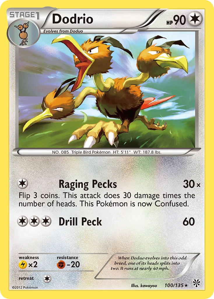 Dodrio, Plasma Storm #100/135
