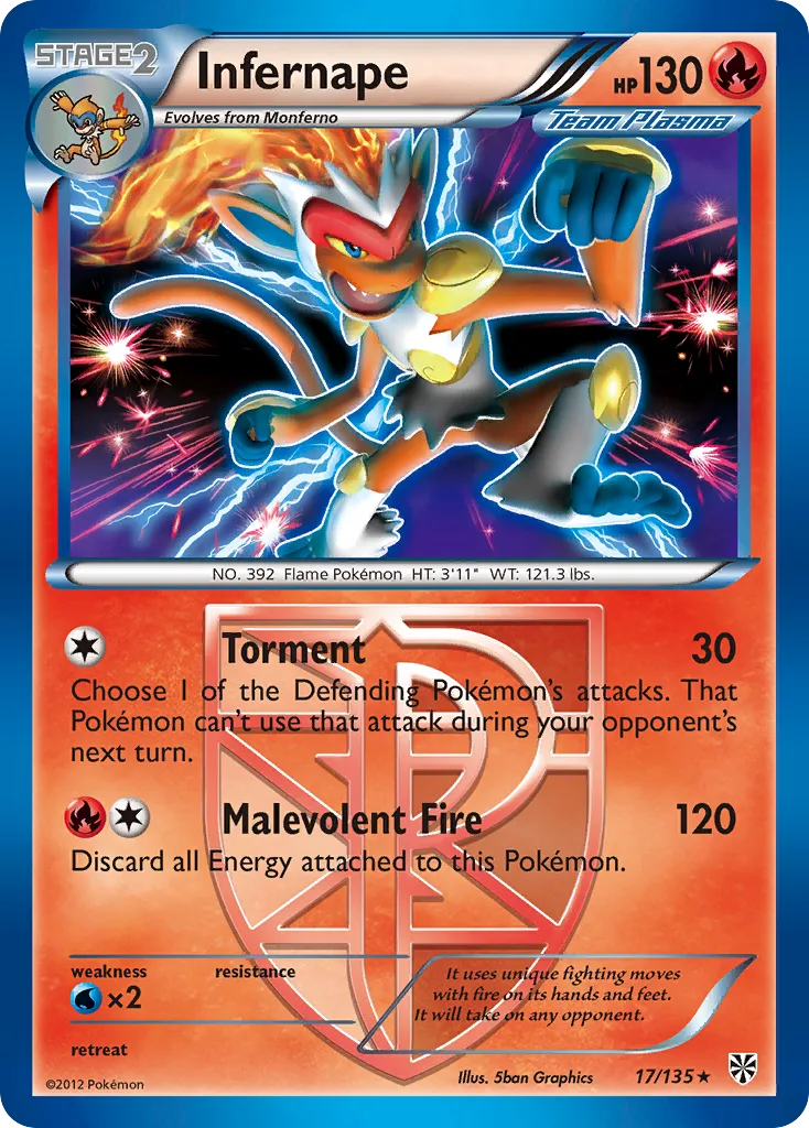 Infernape, Plasma Storm #17/135