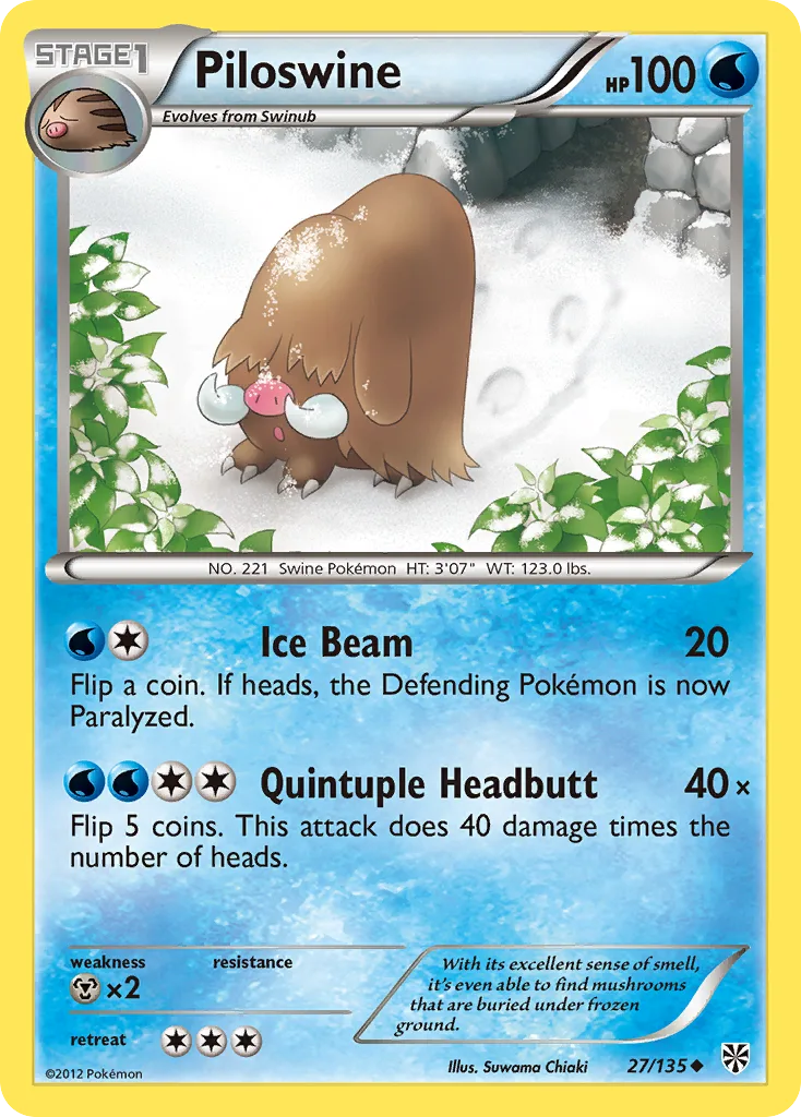 Piloswine, Plasma Storm #27/135
