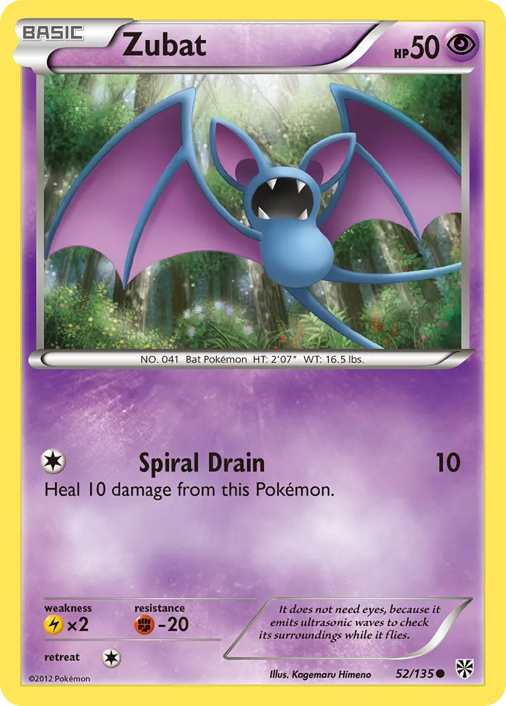 Zubat, Plasma Storm #52/135
