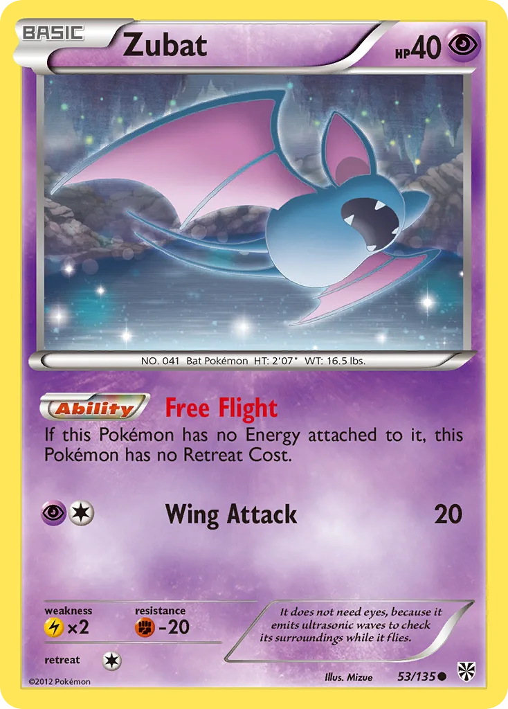 Zubat, Plasma Storm #53/135