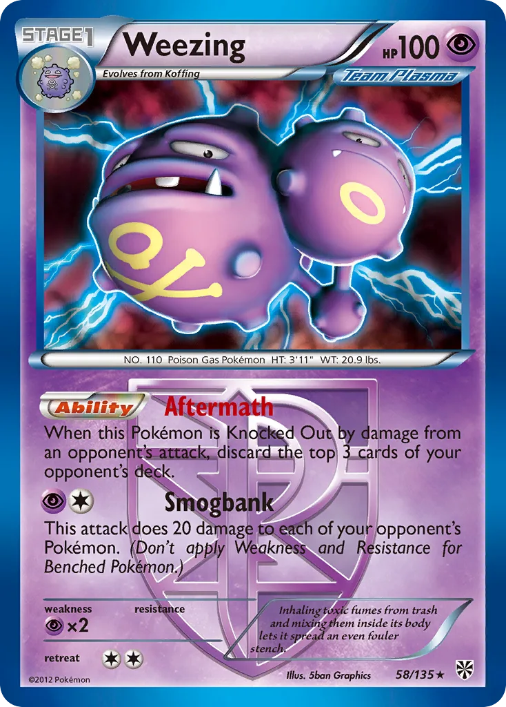 Weezing, Plasma Storm #58/135
