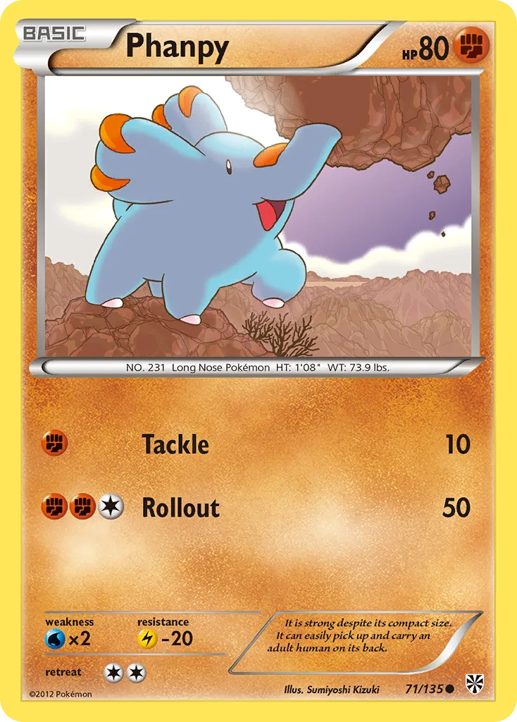 Phanpy, Plasma Storm #71/135