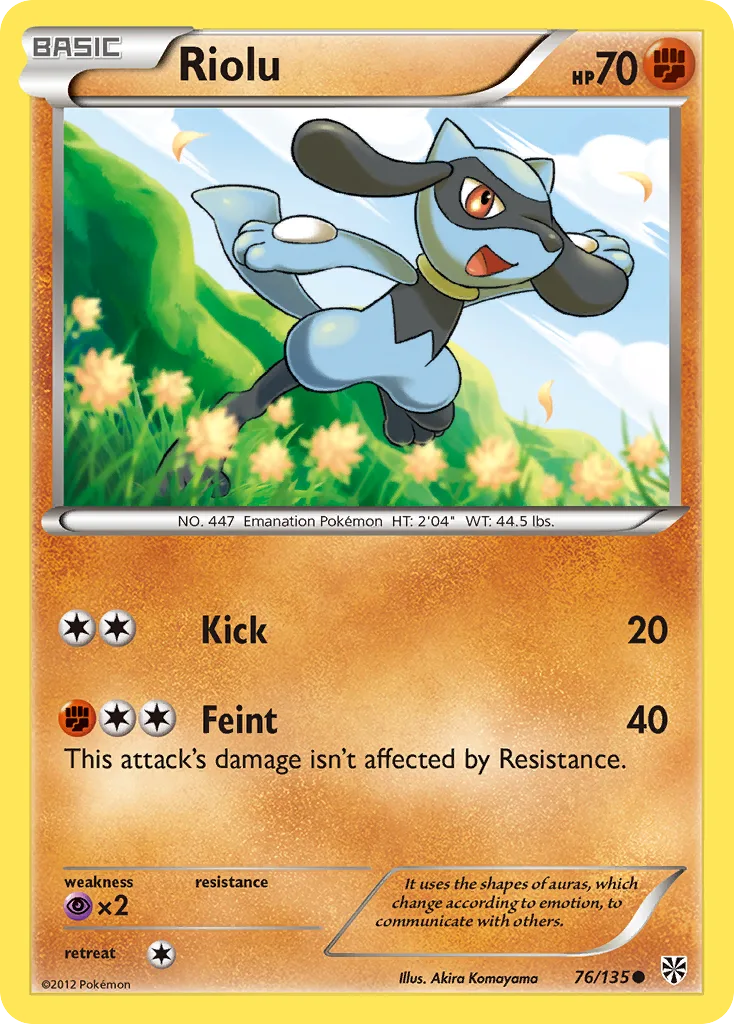 Riolu, Plasma Storm #76/135