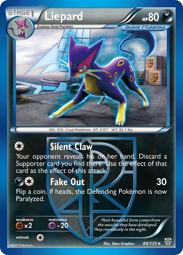 Liepard, Plasma Storm #84/135