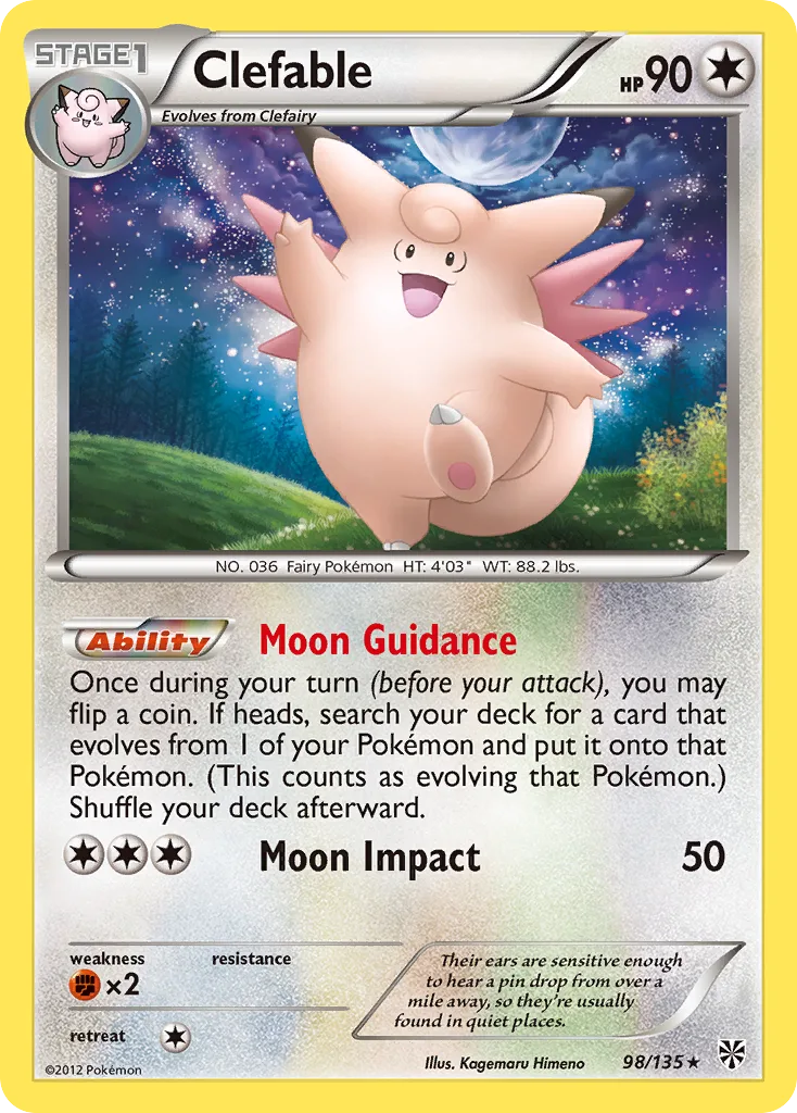 Clefable, Plasma Storm #98/135