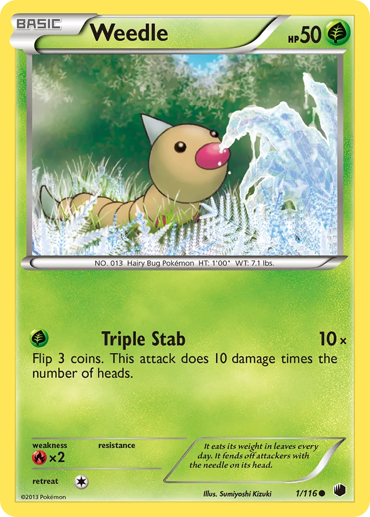Weedle, Plasma Freeze #1/116