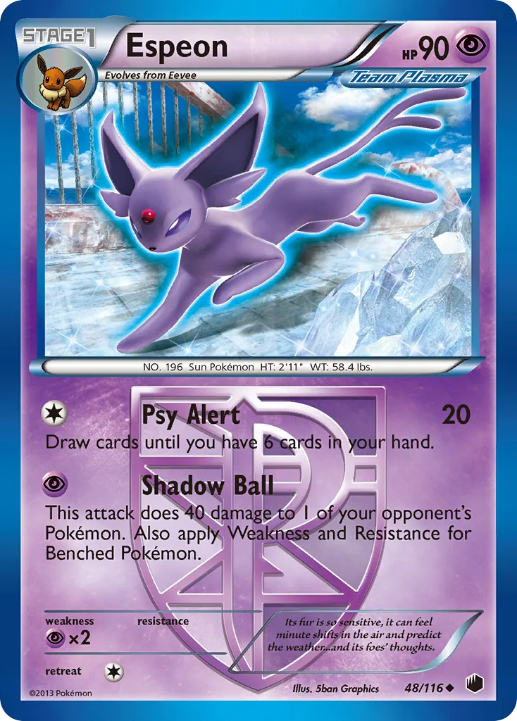 Espeon, Plasma Freeze #48/116