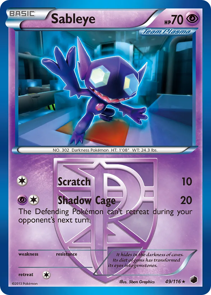 Sableye, Plasma Freeze #49/116