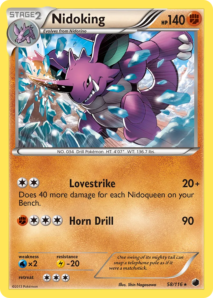 Nidoking, Plasma Freeze #58/116
