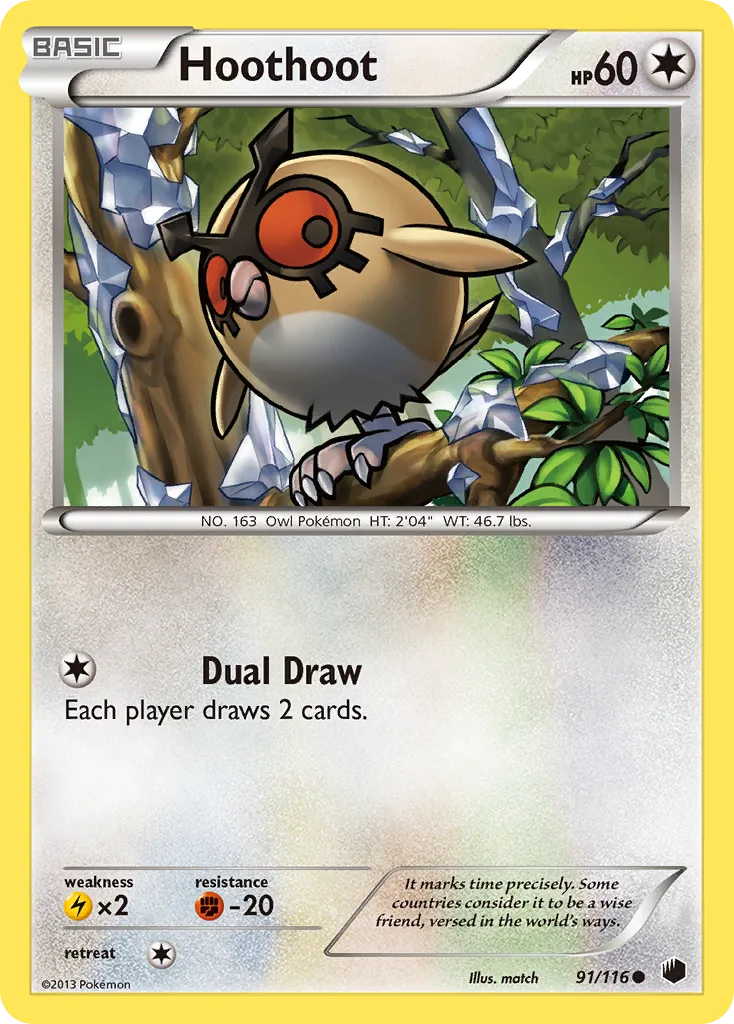 Hoothoot, Plasma Freeze #91/116