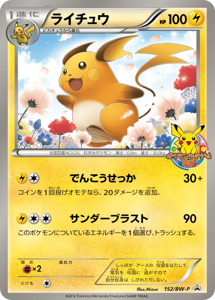 Raichu, Black & White Promos #152/BW-P