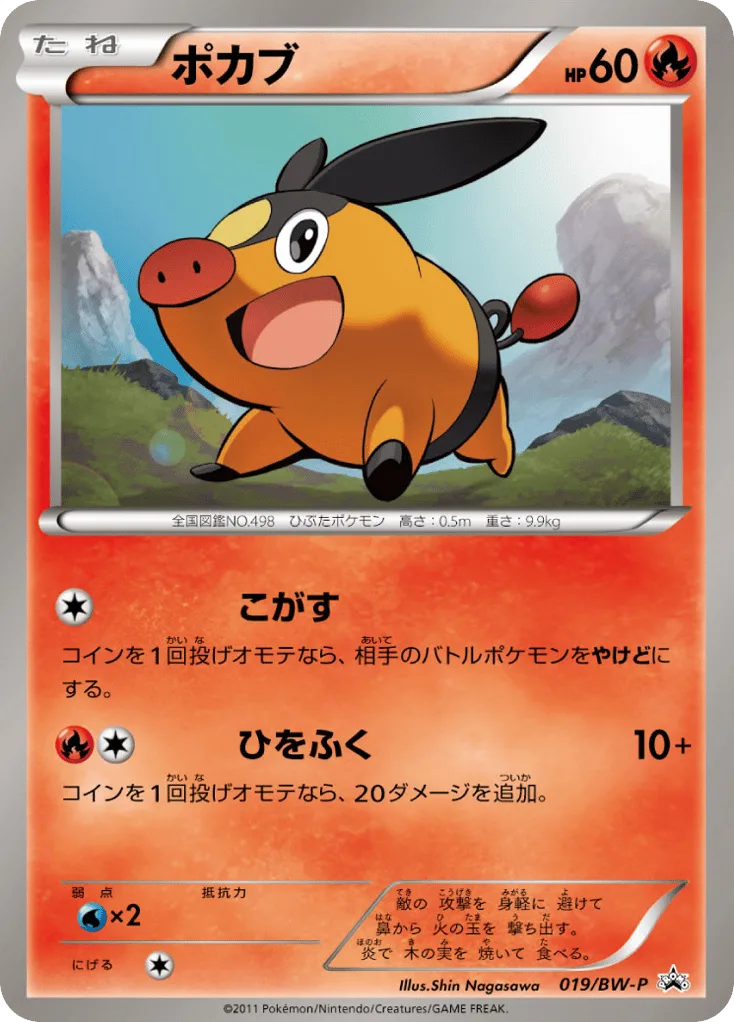 Tepig, Black & White Promos #019/BW-P