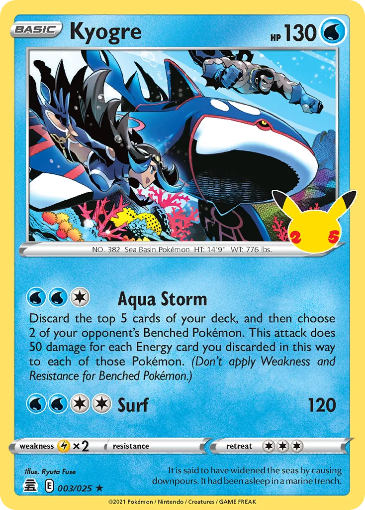 Kyogre, Celebrations #3