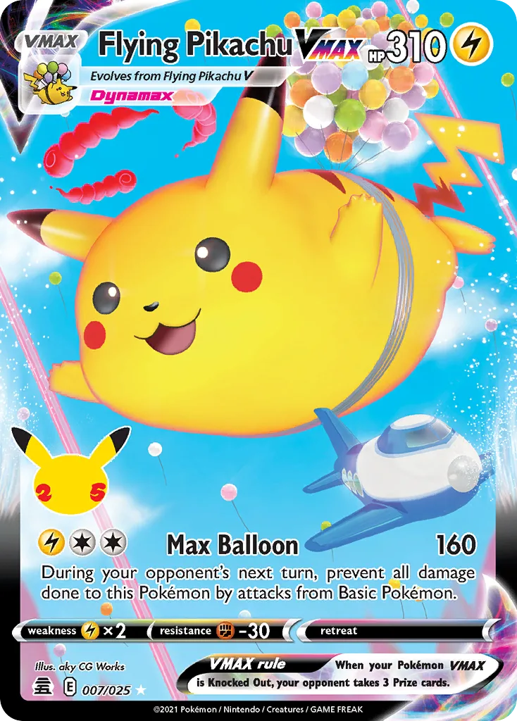 Flying Pikachu VMAX, Celebrations #7