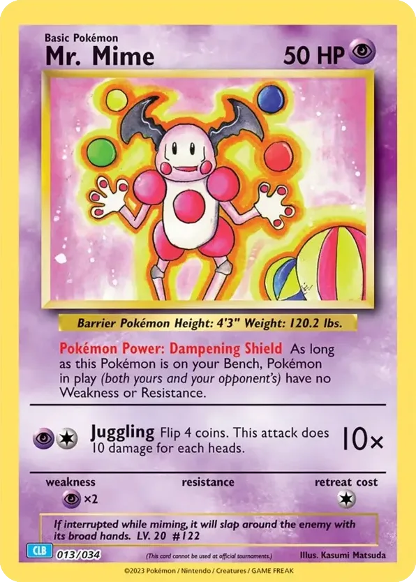 Mr. Mime, Pokémon TCG Classic - Blastoise #013/034