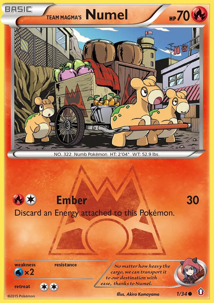Team Magma's Numel, Double Crisis #1/34