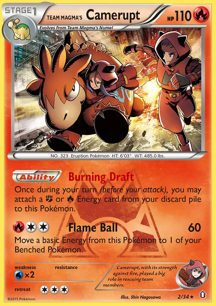 Team Magma's Camerupt, Double Crisis #2/34