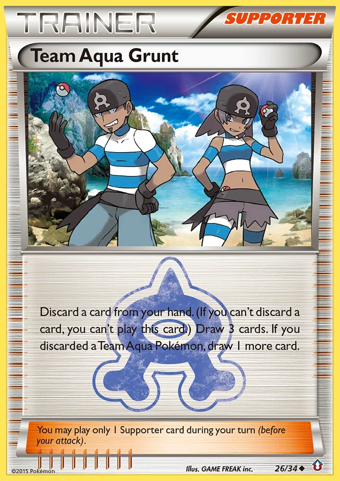 Team Aqua Grunt, Double Crisis #26/34