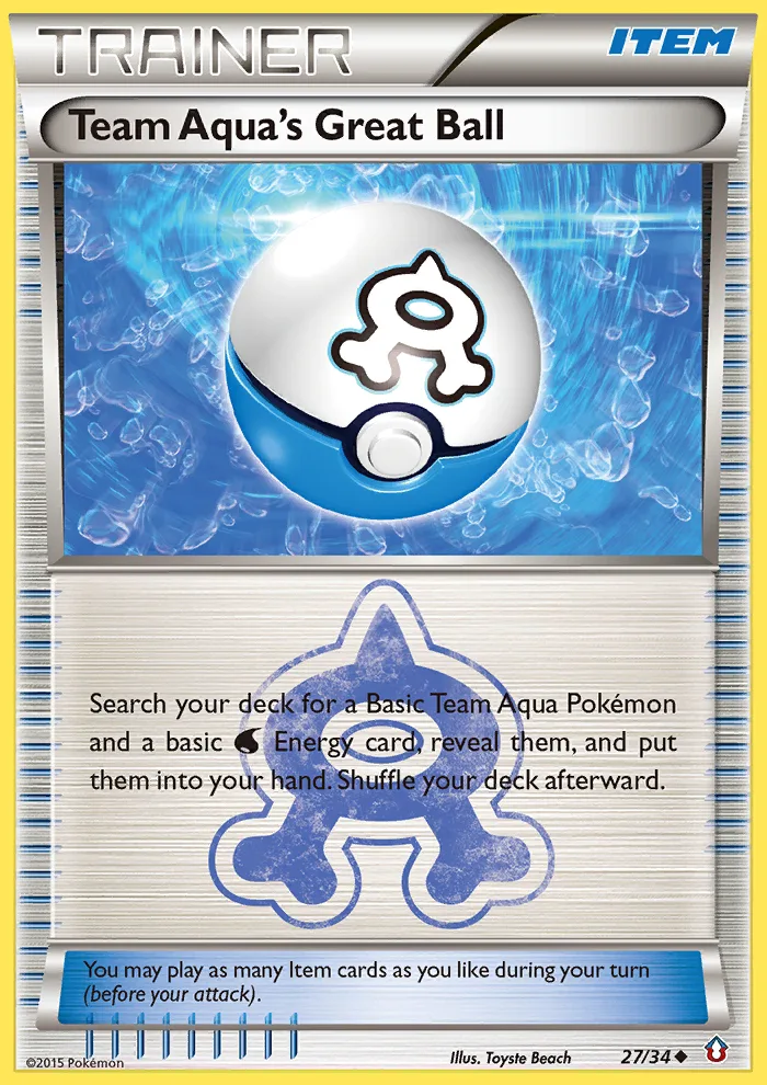 Team Aqua's Great Ball, Double Crisis #27/34