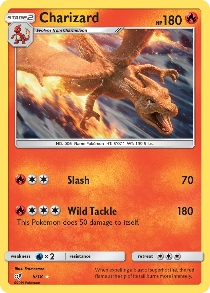 Charizard, Detective Pikachu #5/18