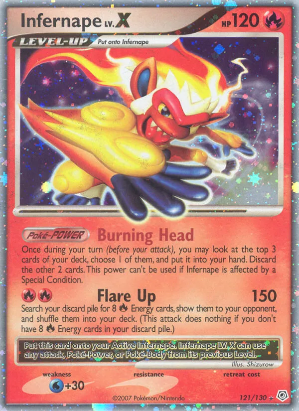Infernape LV.X, Diamond & Pearl #121/130