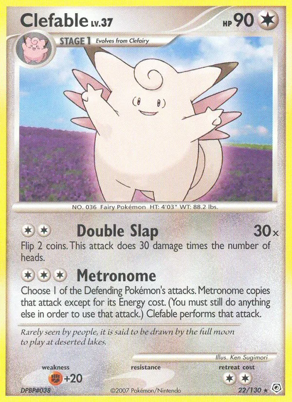 Clefable, Diamond & Pearl #22/130
