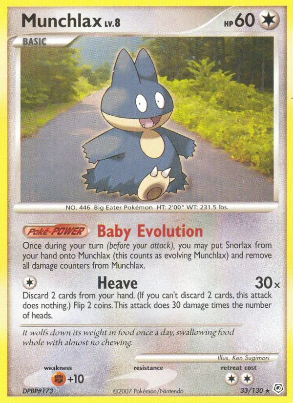 Munchlax, Diamond & Pearl #33/130
