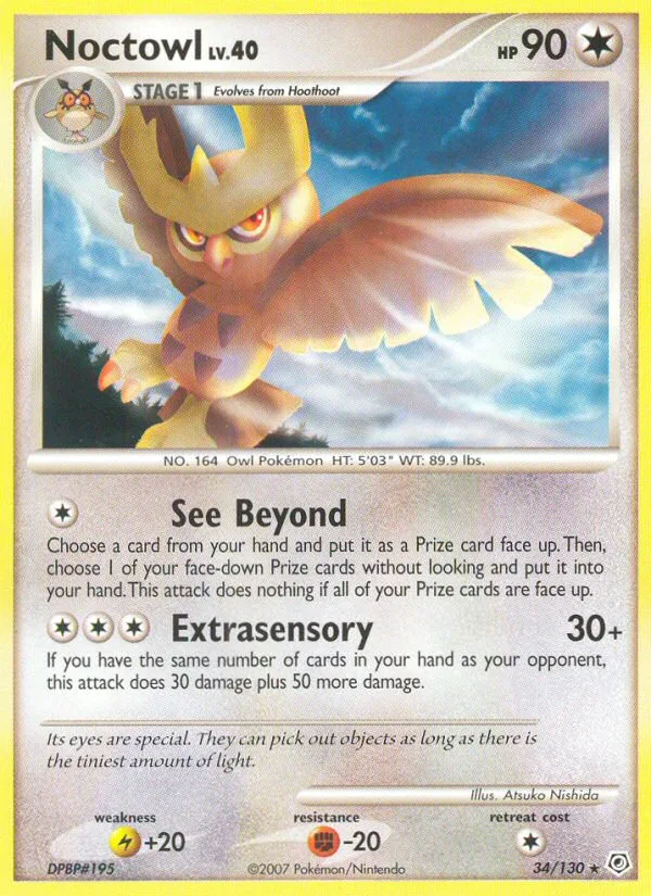 Noctowl, Diamond & Pearl #34/130