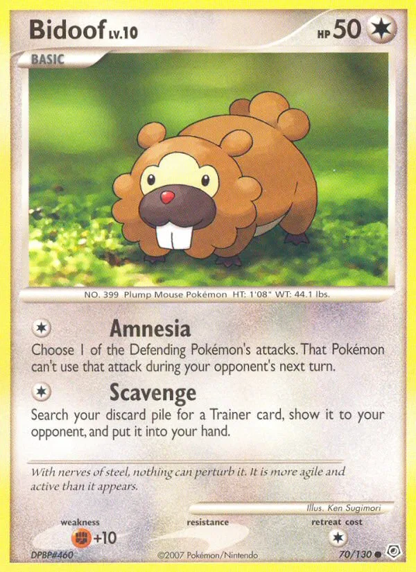 Bidoof, Diamond & Pearl #70/130